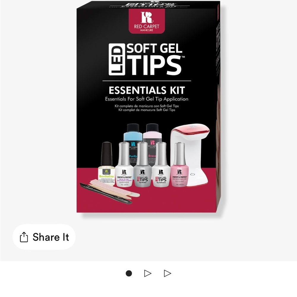 LED Soft Gel Tips Essentials Kit - Multi-Color